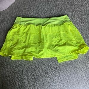 Lululemon Athletica Neon Yellow Athletic Shorts
